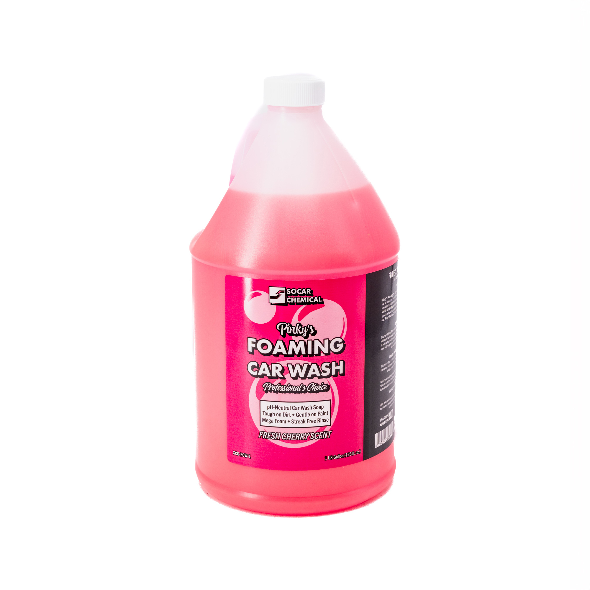 SOCAR, Pinky's Foaming Car Wash pH Neutral Mega Soap 1Gal, Model# SCO-FCW-1